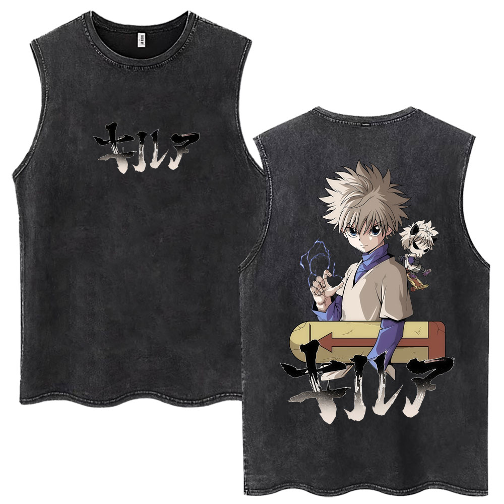 Hunter X Hunter Uniform - Washed Cut Off Sleeveless Vest Hunter