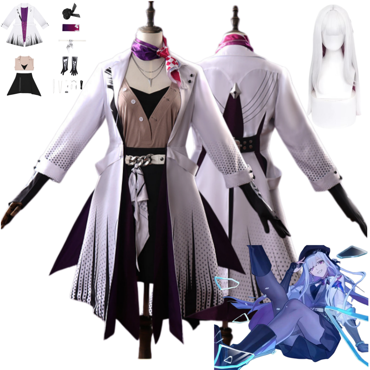 Anime Cosplay Glasses - Anime Game Honkai：Star Rail Nihilux Cosplay