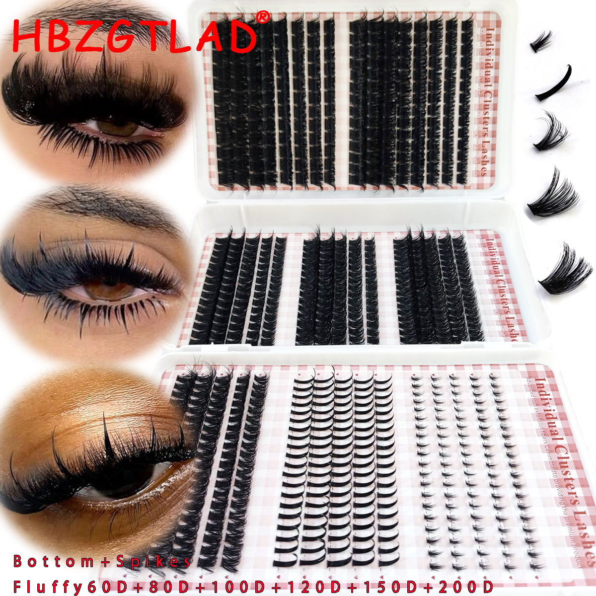 HBZGTLAD Fluffy Lash Cluster L – Anime Cosplay Lashes recenzja i cena