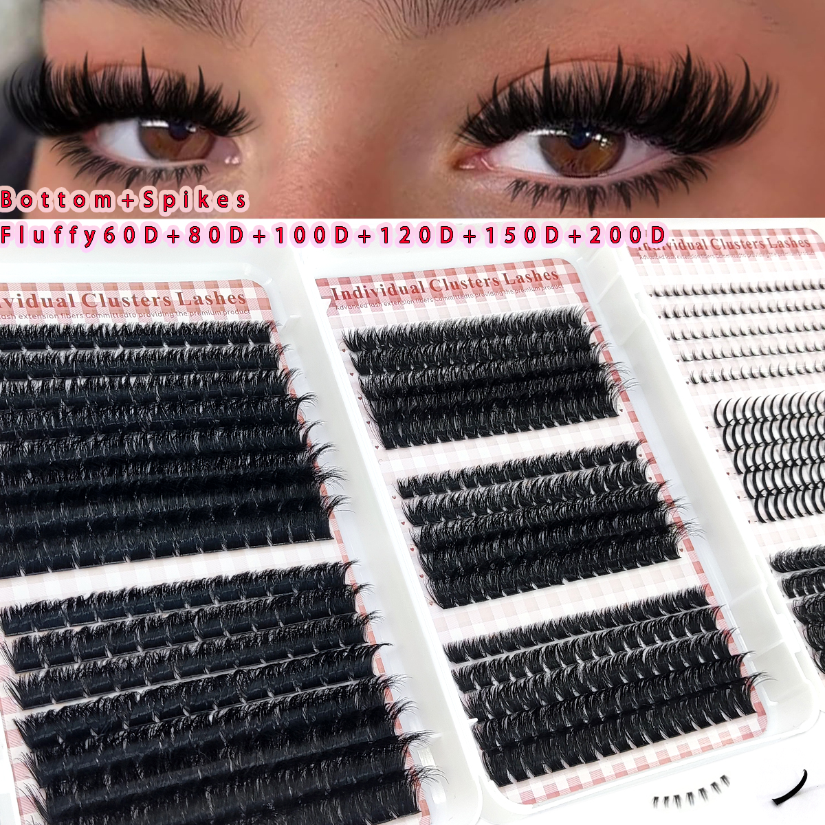 HBZGTLAD Fluffy Lash Cluster L – Anime Cosplay Lashes recenzja i cena