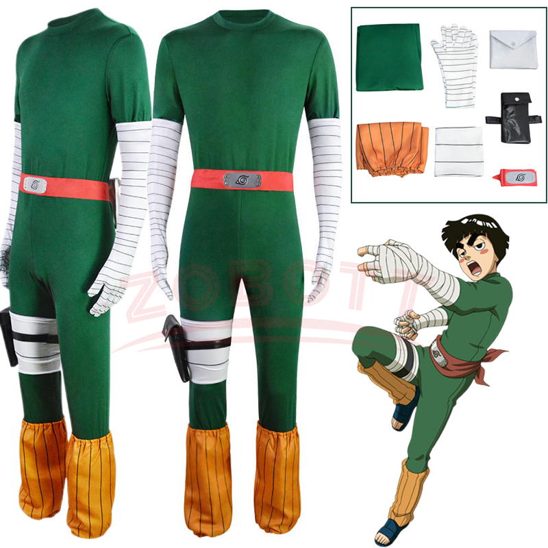 Men Cosplay Rock Lee Costumes  – Anime Cosplay Ninja recenzja i cena