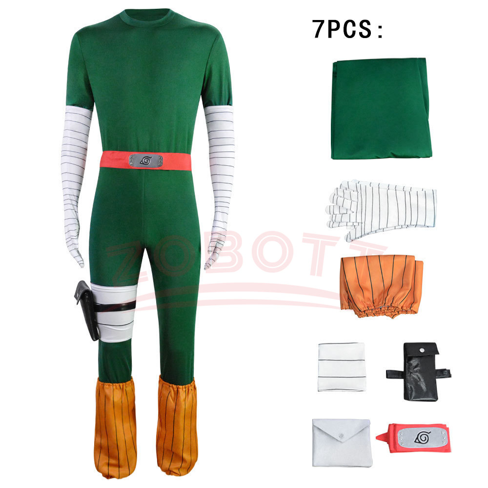 Men Cosplay Rock Lee Costumes  – Anime Cosplay Ninja recenzja i cena