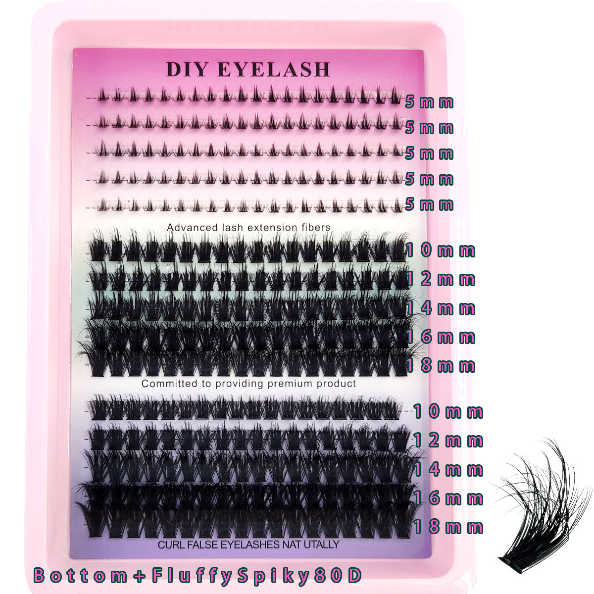 New Lash Cluster Lash 100D/80D – Anime Cosplay Lashes recenzja i cena