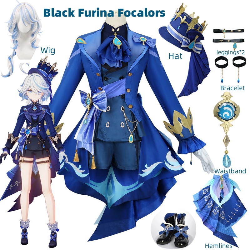 Furina Cosplay Costume Wig Hai – Violet Evergarden Dress recenzja i cena