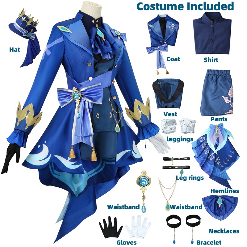 Furina Cosplay Costume Wig Hai – Violet Evergarden Dress recenzja i cena