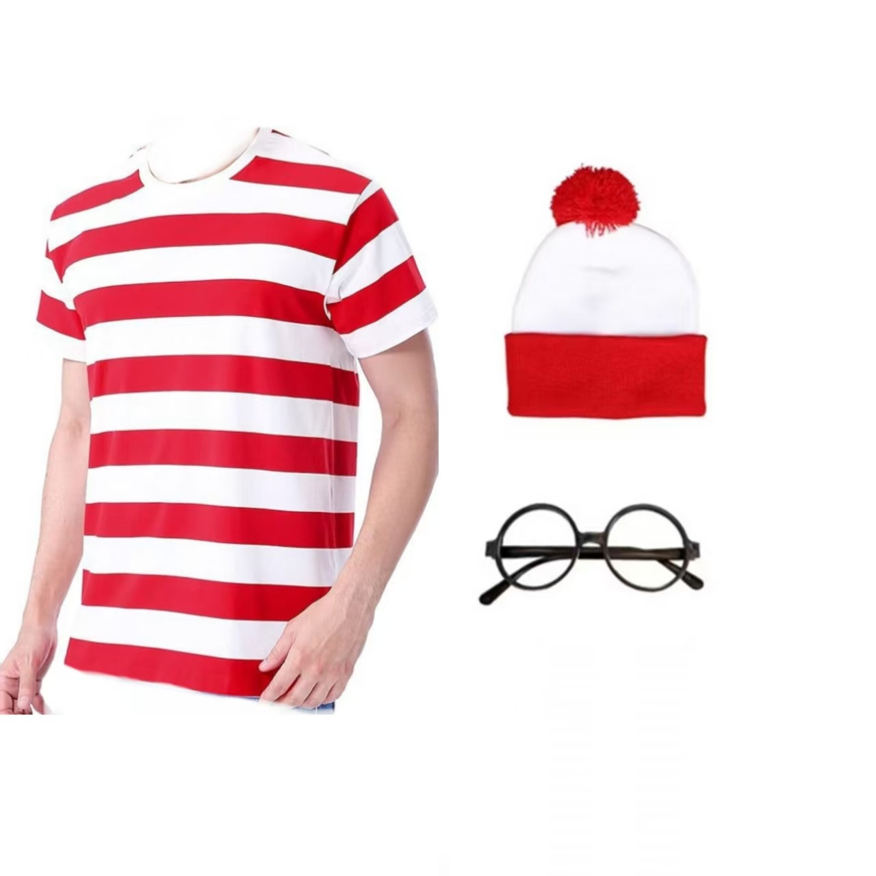WHH Cartoon Character Waldo Co – Anime Cosplay Glasses recenzja i cena