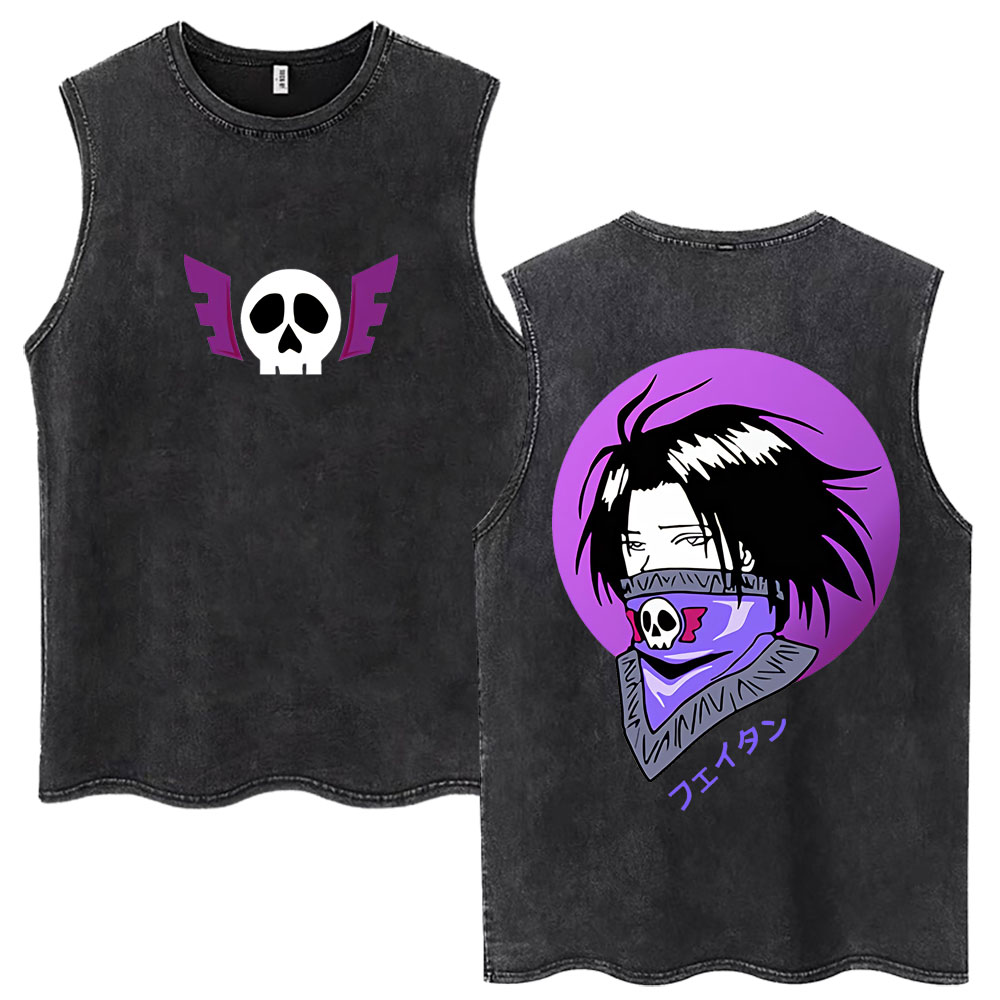 Washed Cut Off Sleeveless Vest – Hunter X Hunter Uniform recenzja i cena