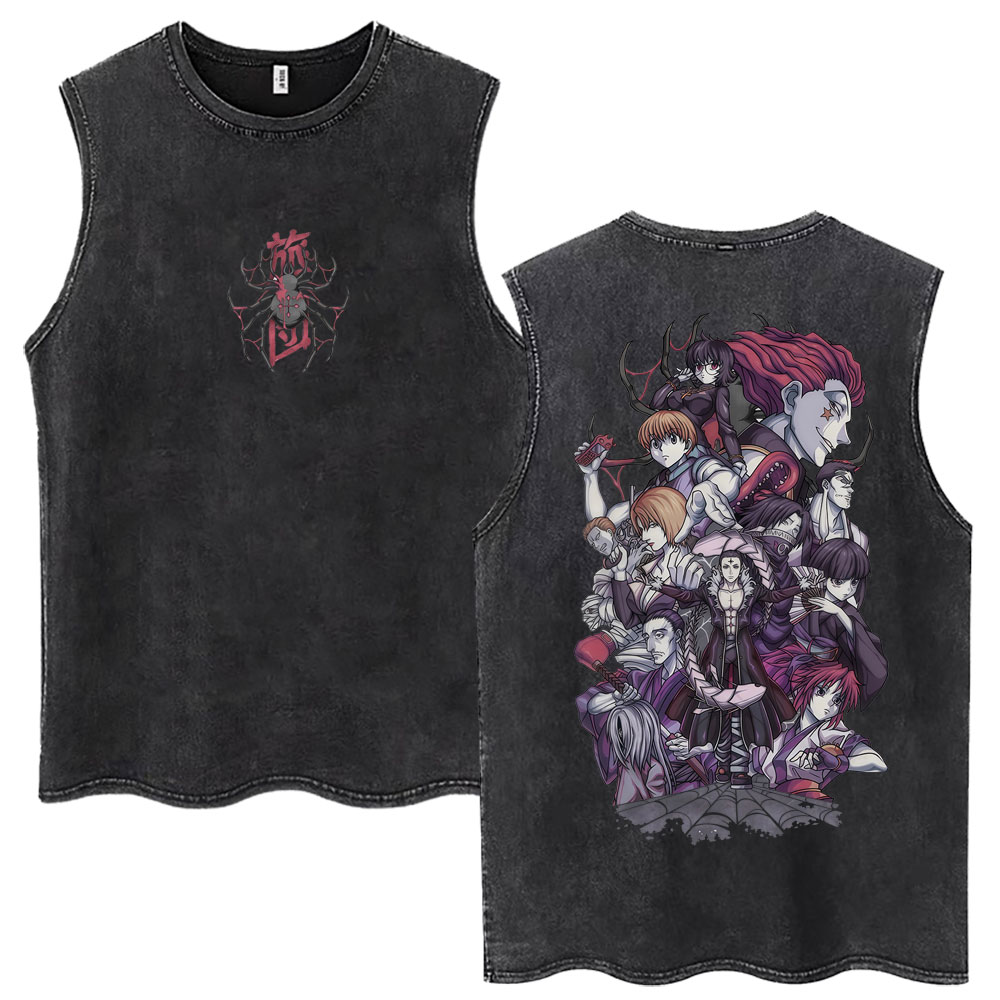 Washed Cut Off Sleeveless Vest – Hunter X Hunter Uniform recenzja i cena