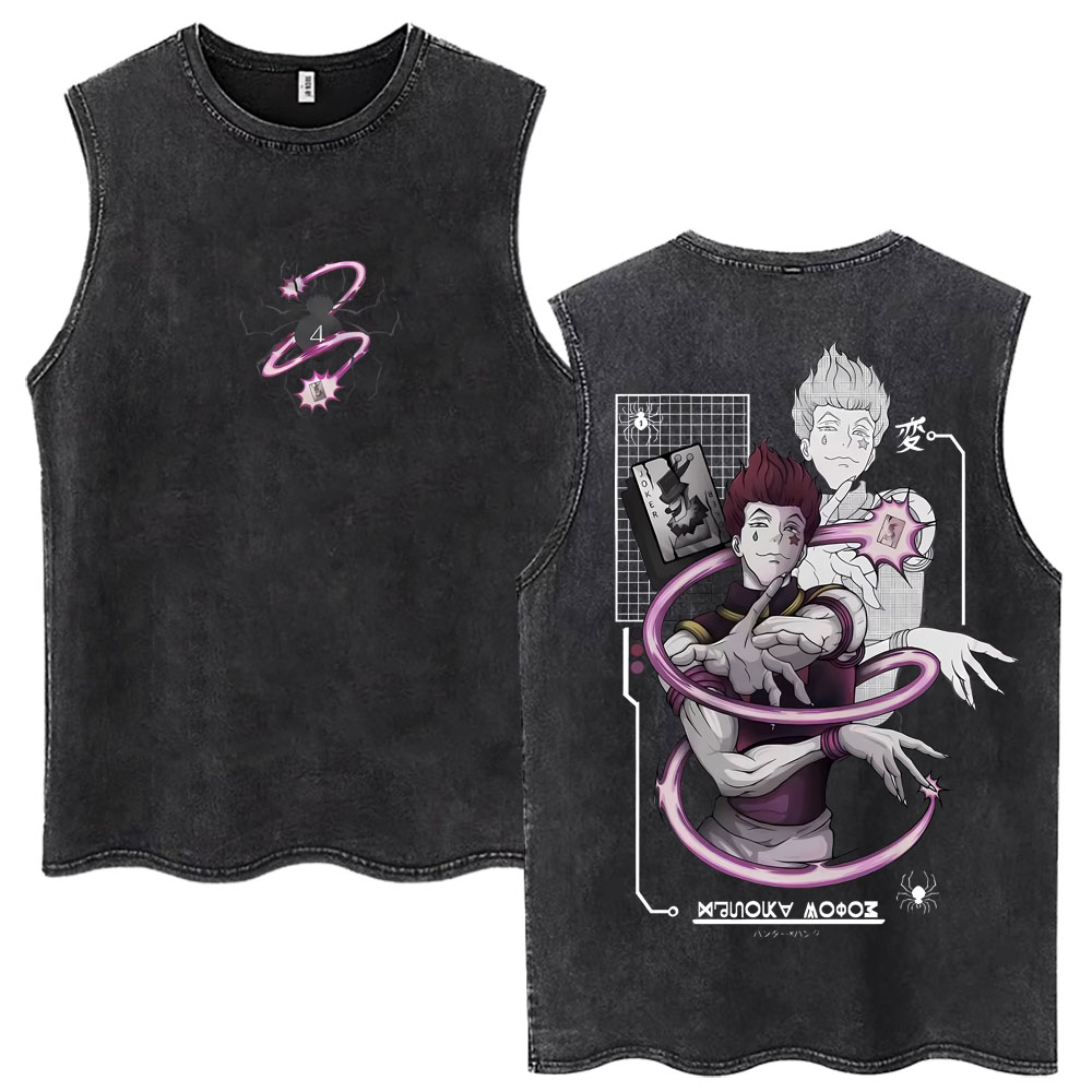 Washed Cut Off Sleeveless Vest – Hunter X Hunter Uniform recenzja i cena