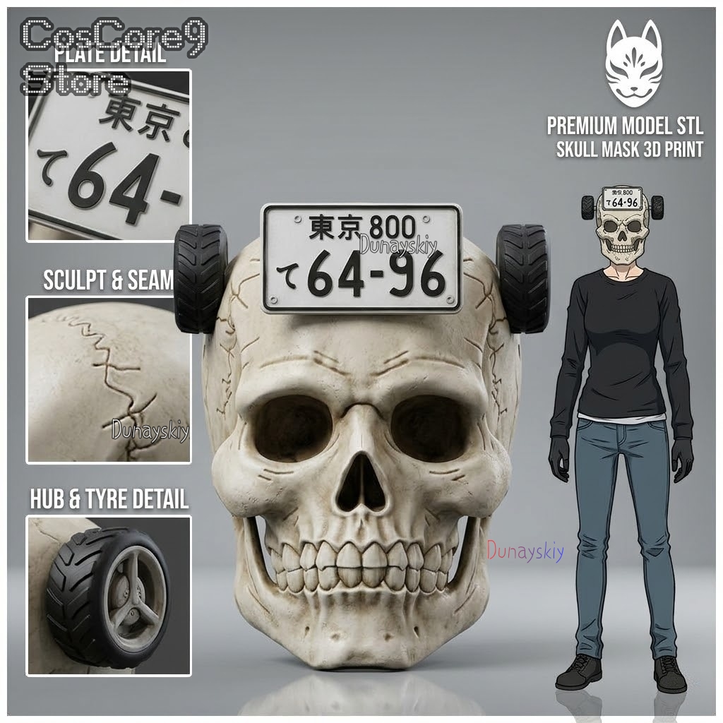 Dorohedoro Ebisu Skull Mask Co – Anime Cosplay Face recenzja i cena