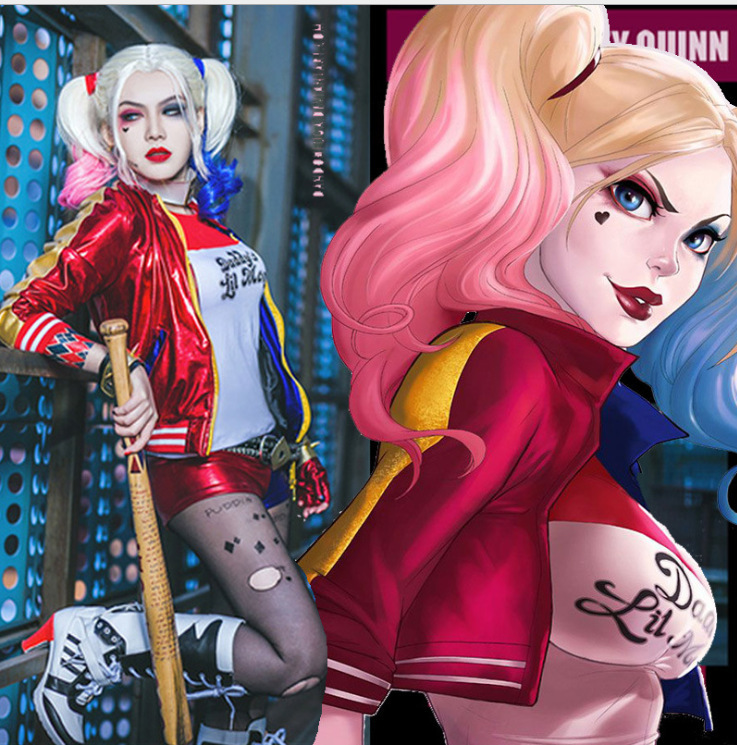 Halloween Suicide Squad Costum – Anime Harley Quinn Cosplay recenzja i cena