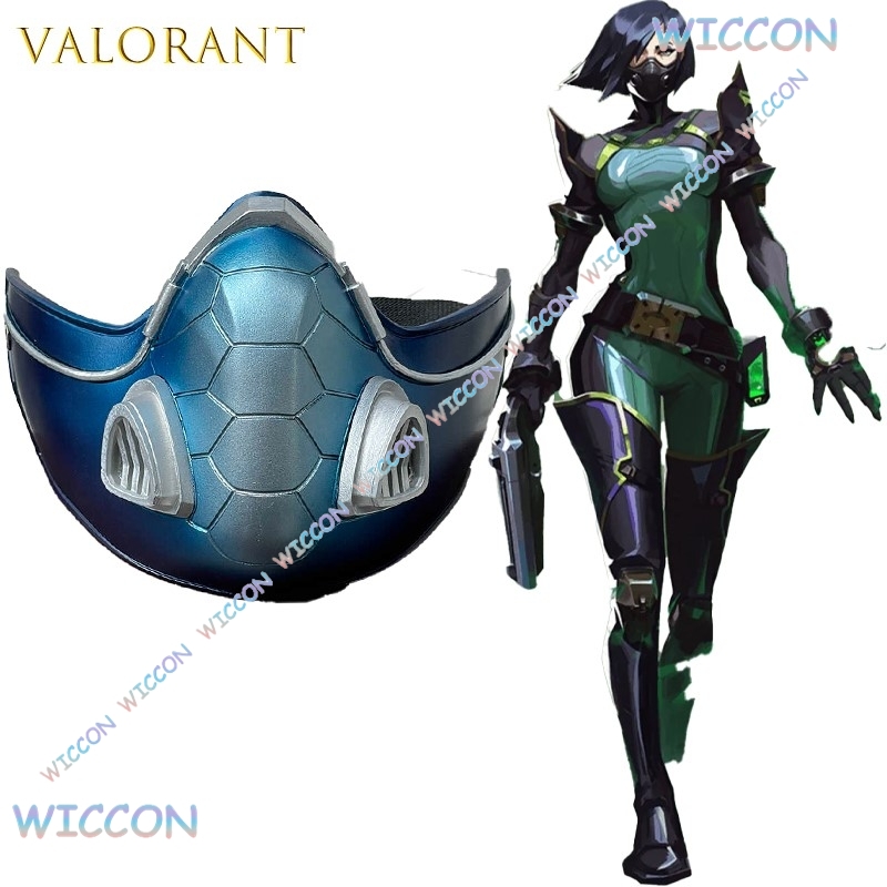 Valorant Viper Snake Mask Wig  – Anime Cosplay Face recenzja i cena