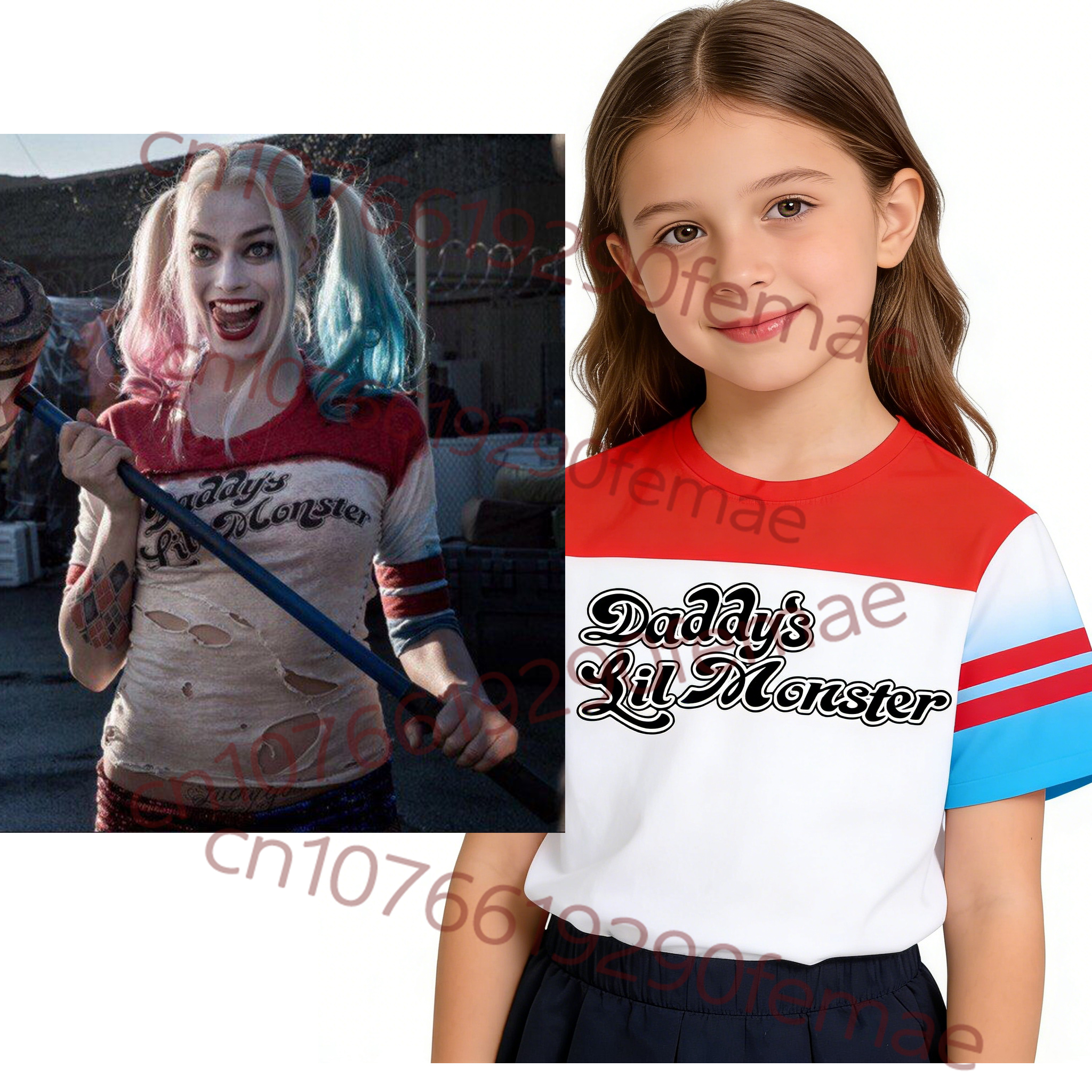 New Kids Short Sleeve: Suicide – Anime Harley Quinn Cosplay recenzja i cena