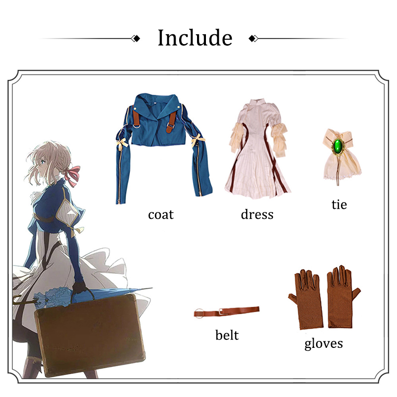 Violet Evergarden Cosplay Cost – Violet Evergarden Dress recenzja i cena