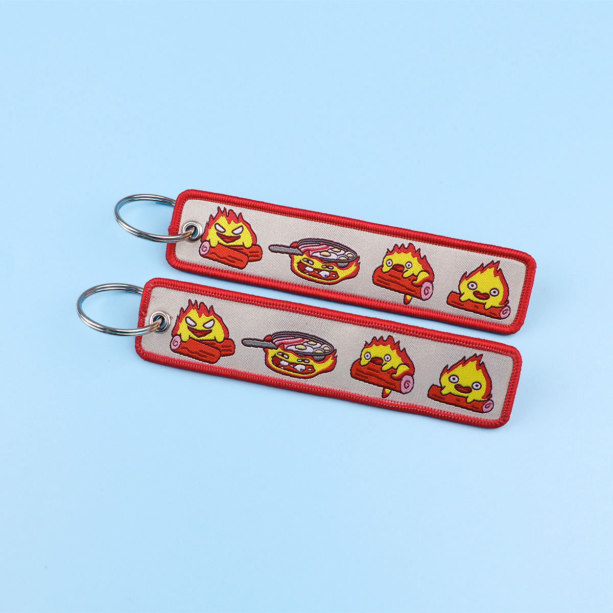 Anime Fire Embroidery Key Fobs – Anime Cosplay Face recenzja i cena