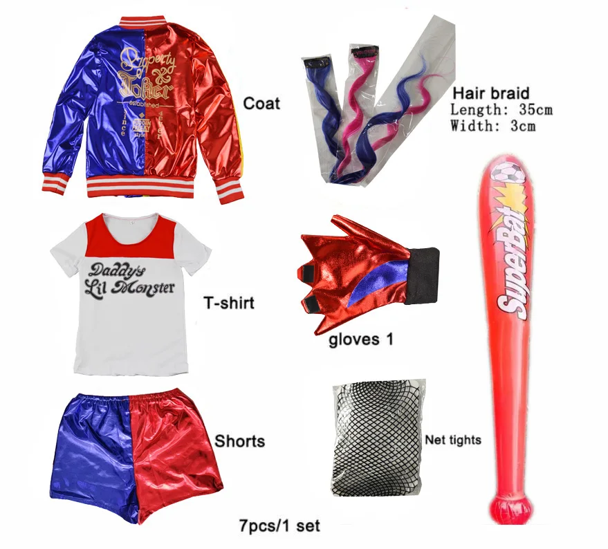 Harley Costumes Cosplay Suicid – Anime Harley Quinn Cosplay recenzja i cena