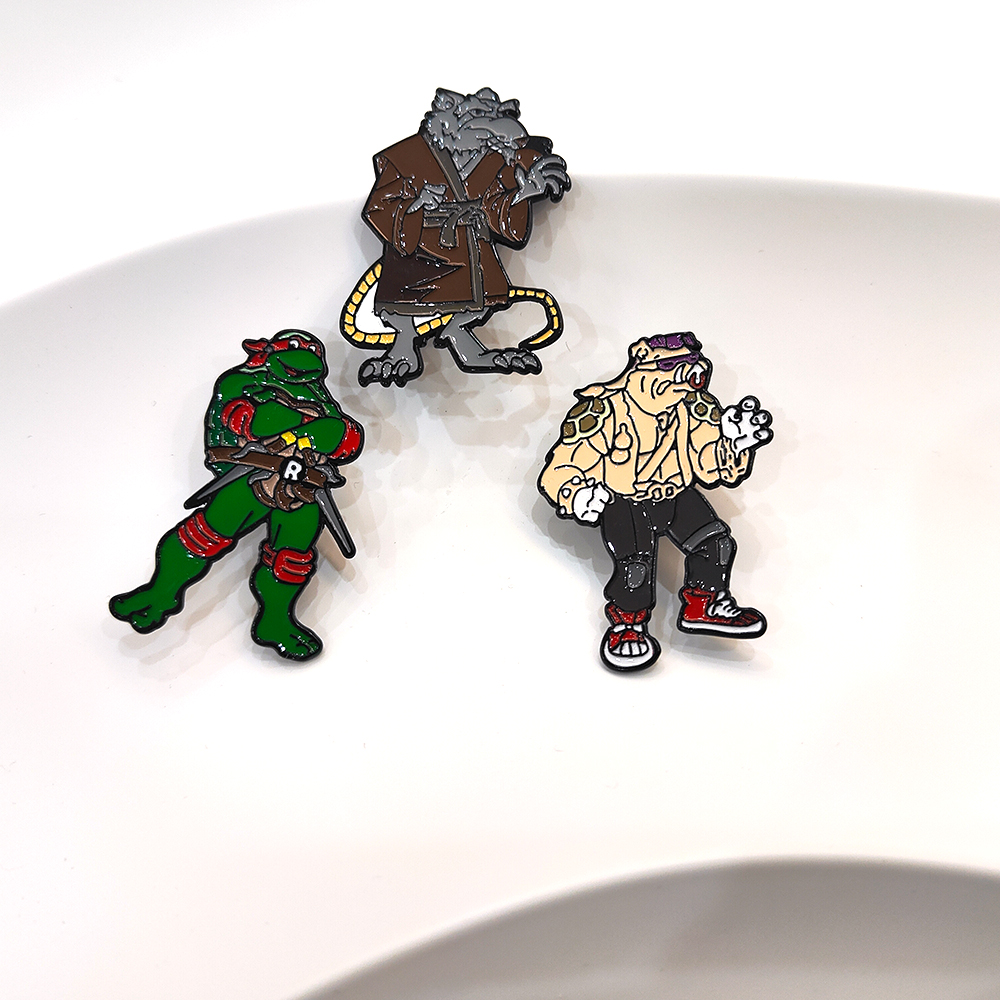 3pcs Vintage Ninja Turtles Pin – Anime Cosplay Ninja recenzja i cena