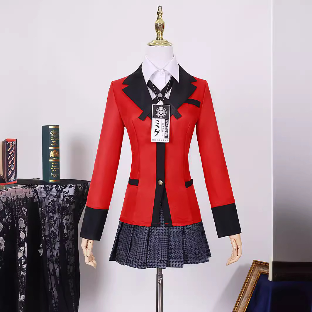 Kakegurui Cosplay Costume Yume – Anime Cosplay Yumeko recenzja i cena