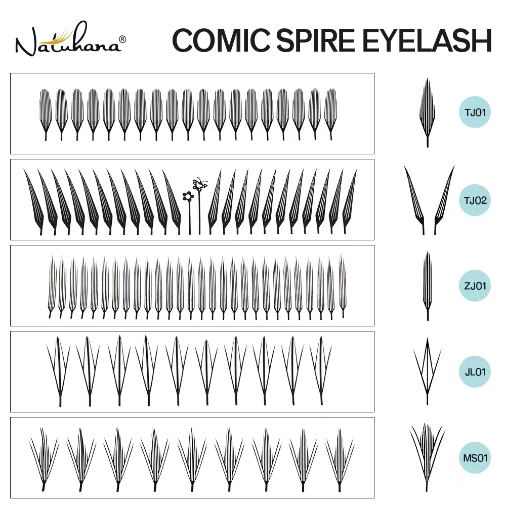 NATUHANA Comic Spire Eyelash C – Anime Cosplay Lashes recenzja i cena